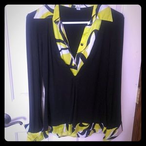 Cache long sleeve top